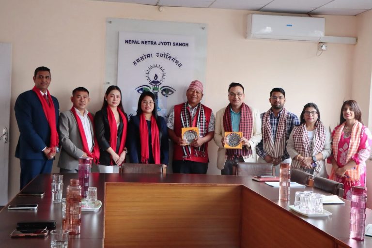 Kampong Cham Chamber of Commerce Delegation Visits Nepal Netra Jyoti Sangh Hospital for Discussion on Eye Care Collaboration