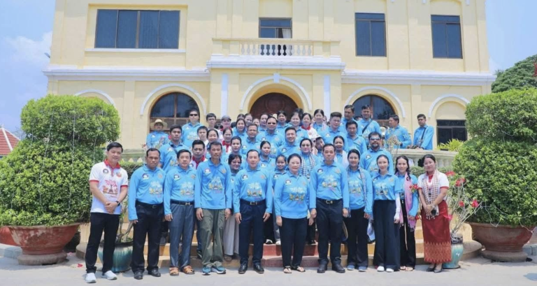 Songkran new year on the territory of Kampong Cham province