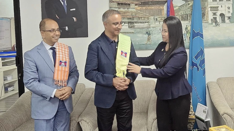 Courtesy Visit to the Chairman of the Confederation of Nepalese Industries: Strengthening Cambodia–Nepal Cooperation