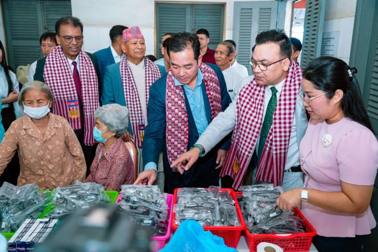 About 1,500 people received free eye exams and glasses from Nepal Eye Institute