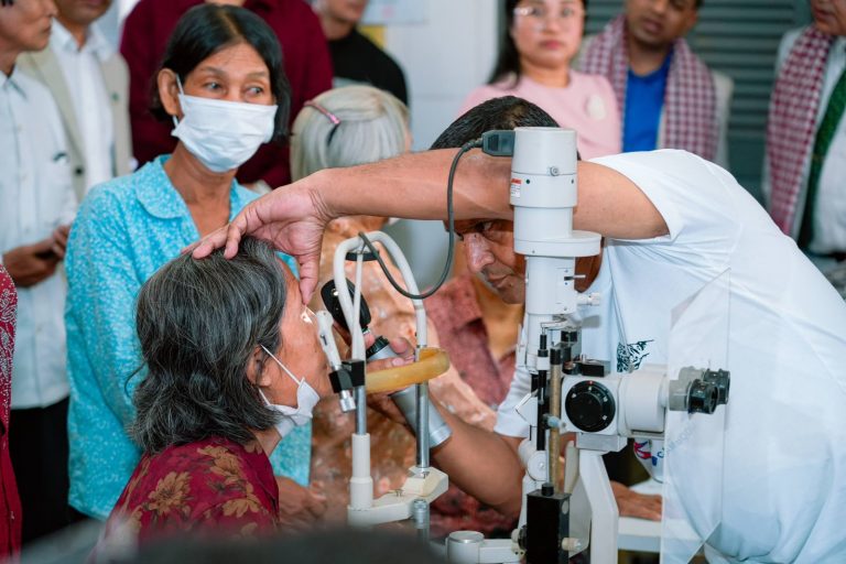 About 1,500 people received free eye exams and glasses from Nepal Eye Institute