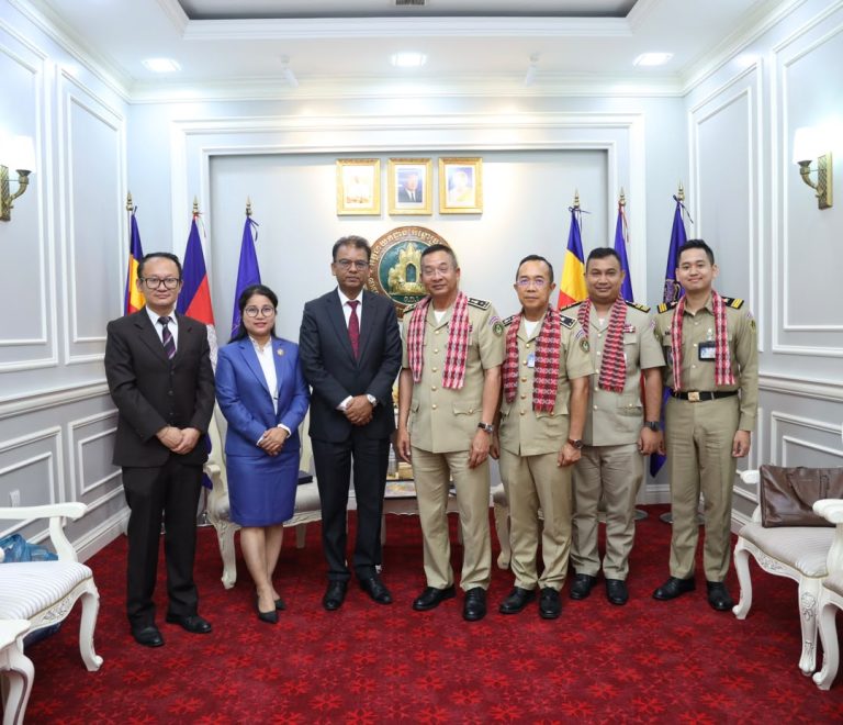 Meeting with H.E. Pol. Lt. Gen. Kem Sarin, Deputy Director General of the General Department of Immigration.