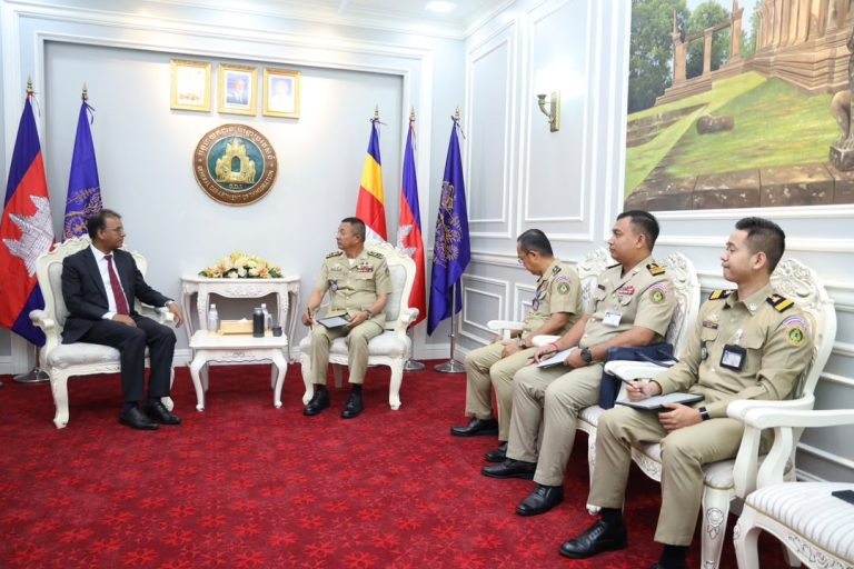 Meeting with H.E. Pol. Lt. Gen. Kem Sarin, Deputy Director General of the General Department of Immigration.