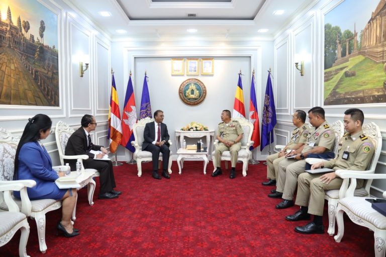 Meeting with H.E. Pol. Lt. Gen. Kem Sarin, Deputy Director General of the General Department of Immigration.