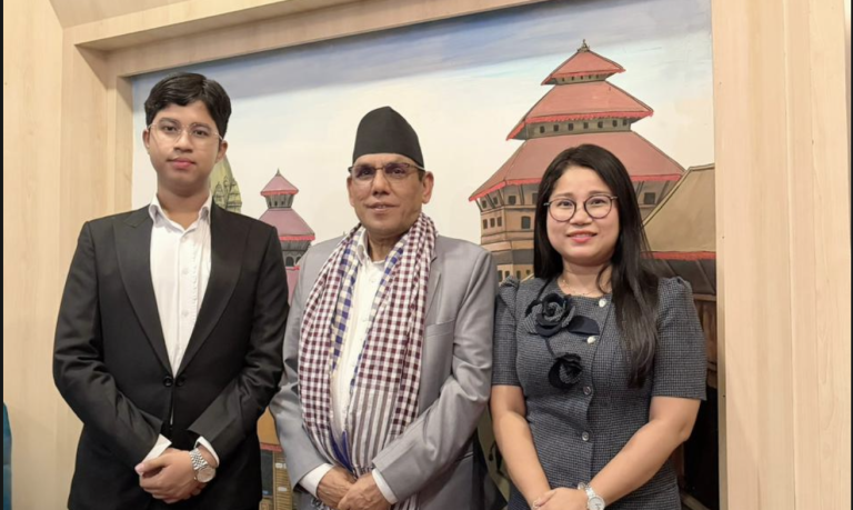 Warm Greetings to Nepal’s National Assembly Chairperson Narayan Prasad Dahal in Cambodia